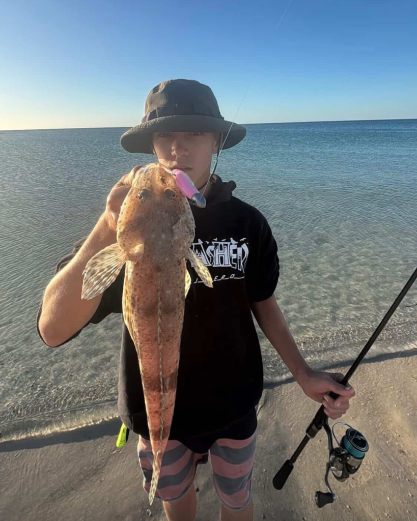 Cruz with a cracking Geographe bay Flatty