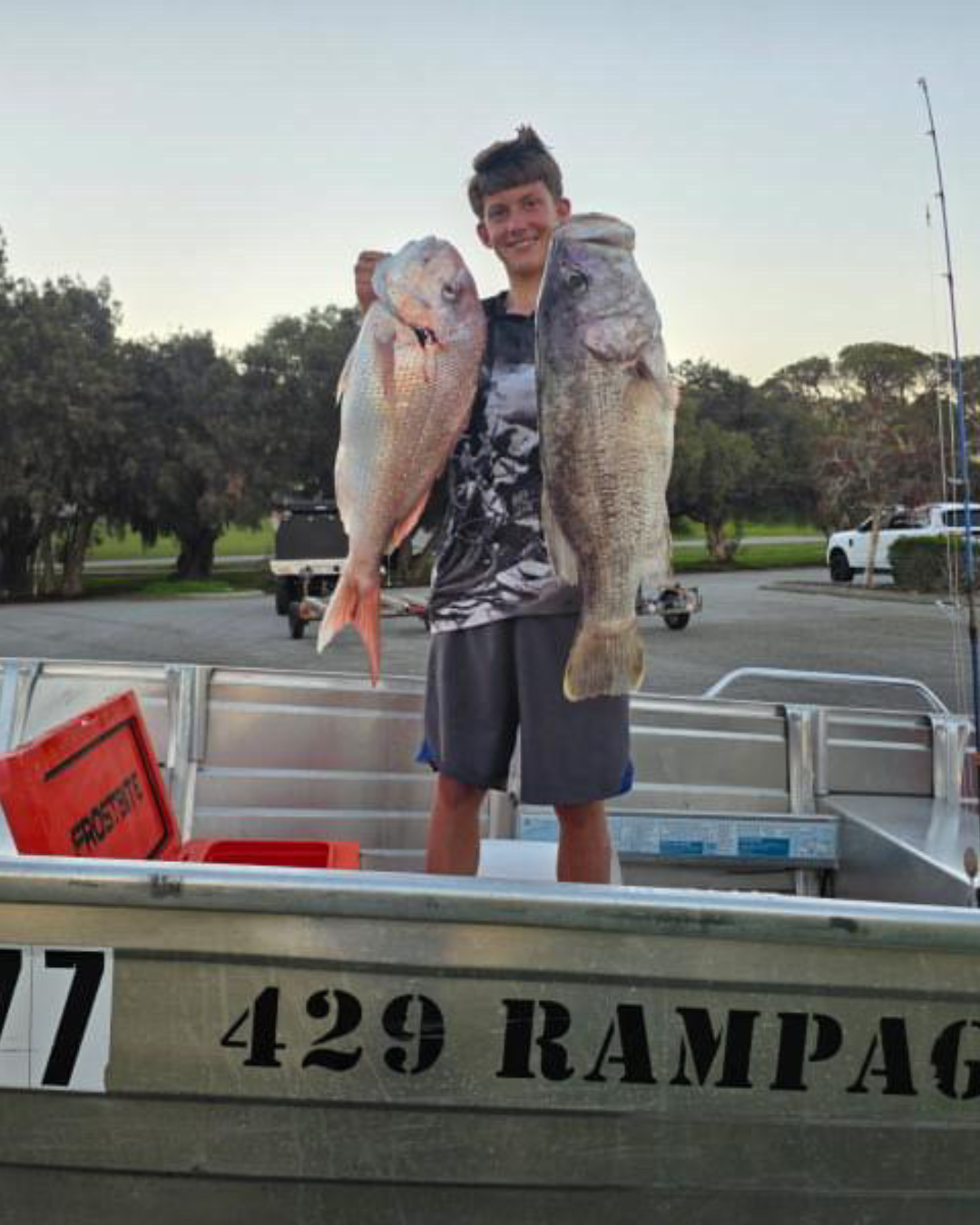 Logan with a super successful inshore Tinnie session