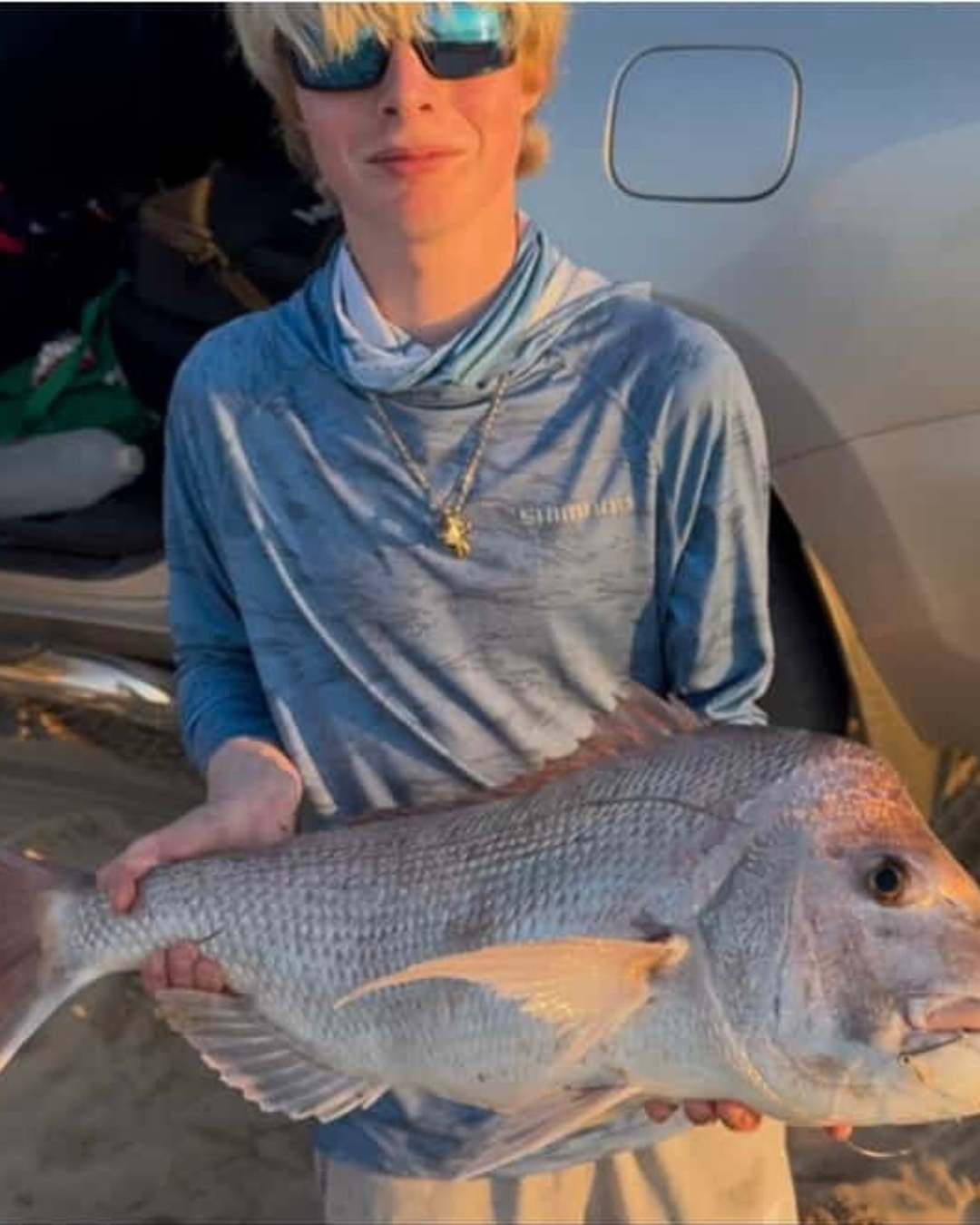 Vince with another solid land-based Snapper