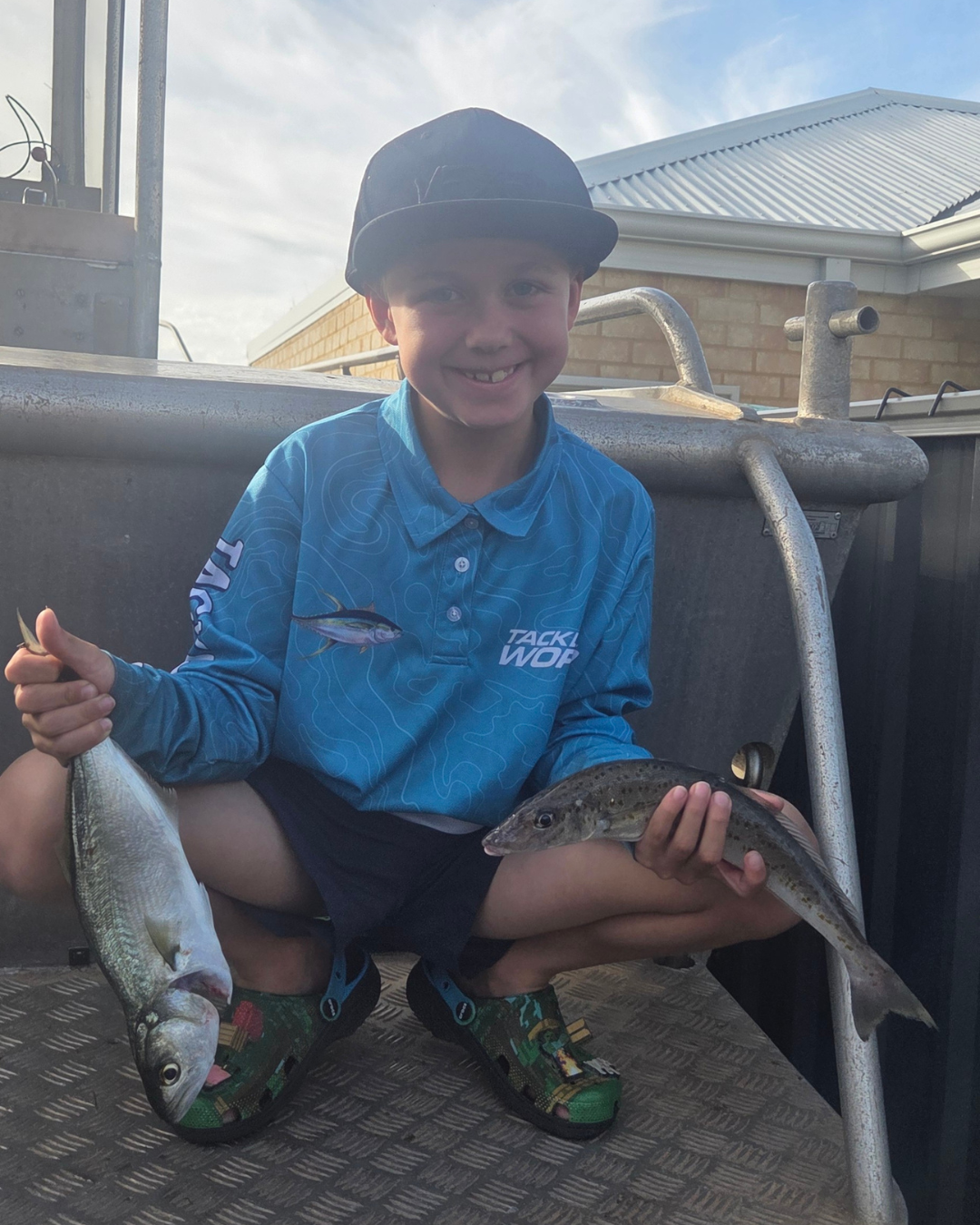 Harry with a nice catch