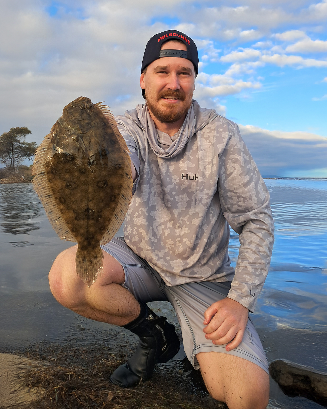 Fresh flounder catch from Mandurah estuary fishing