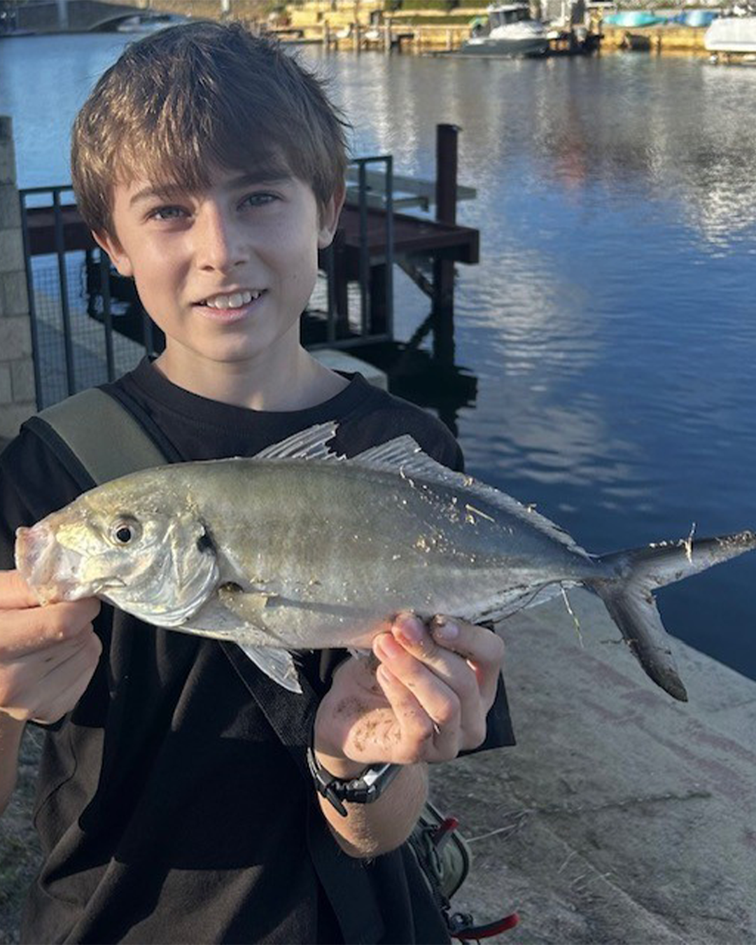 Skipjack tuna caught on light tackle in Mandurah marina waters