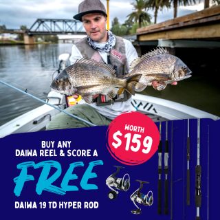 Buy ANY Daiwa reel & score a FREE 19 TD Hyper rod worth $159, that's right don't miss out on this opportunity to save $159 on this cracking rod! ⚡️????

Head in store today to snatch up this great deal, we're open from 8:00am ????

 #tdhyper #daiwarods #daiwareels #fishinggear #fishinggearforsale #perthfishing